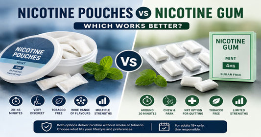 Nicotine pouches vs nicotine gum comparison for UK users