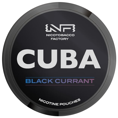 Buy CUBA Black Blackcurrant 43mg Nicotine Pouches Online
