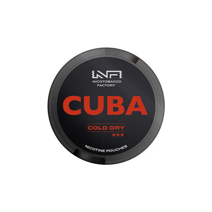 Buy CUBA Black Cold Dry 43mg Pouches UK