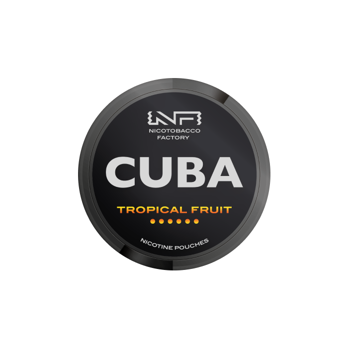 Buy CUBA Black Tropical Fruit 43mg Pouches Online UK