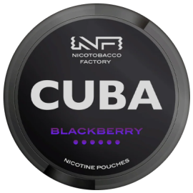 CUBA Black Blackberry 43mg Pouches Online UK