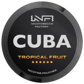 Buy CUBA Black Tropical Fruit 43mg Pouches Online UK