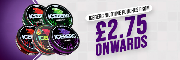 Iceberg nicotine pouches from £2.75 onwards available in strong flavours