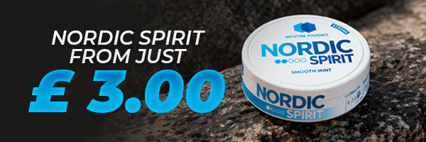 Nordic Spirit nicotine pouches from £3.00 with multiple flavours and strengths