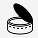 Open nicotine pouch can icon